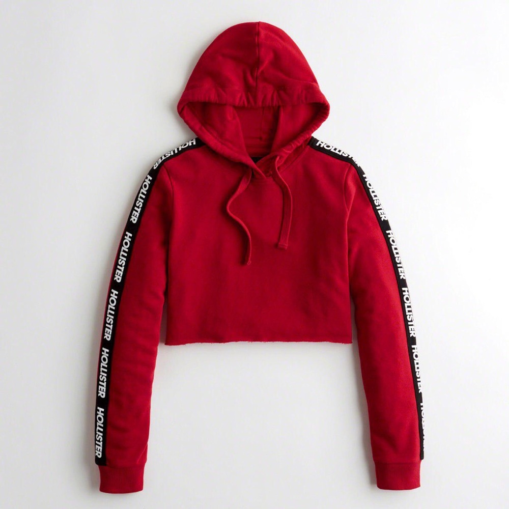 cropped hollister hoodie